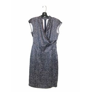 Max Mara 100% Silk V Neck Dress Off Should…